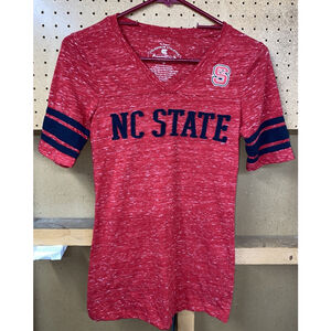 North Carolina State Wolfpack NCAA Colosseum Athletics VNeck T-Shirt Women's S